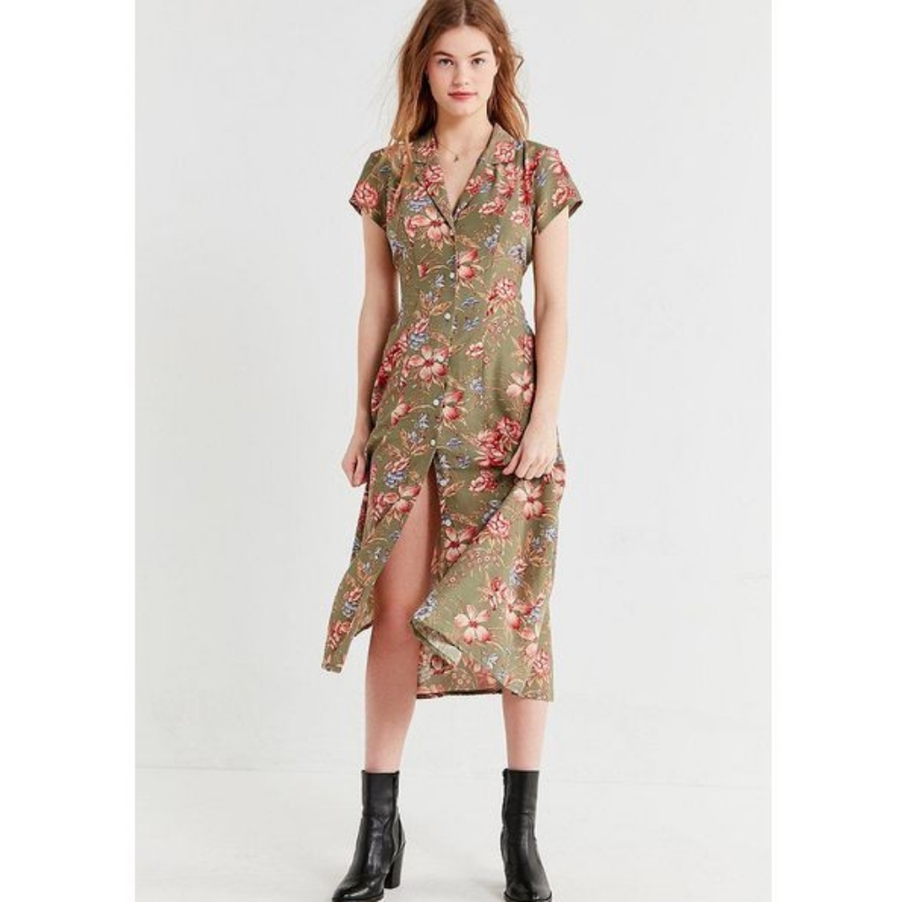 UO X
Urban Renewal Floral Button-Down Midi Dress